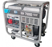 Генератор дизельный KM7000D 7,0 кВт 220/380В 15 л с кнопкой запуска