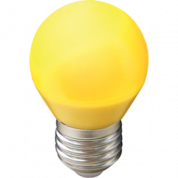 Лампа светодиодная 5W G45 220V E27 Yellow шар Желтый матовая колба