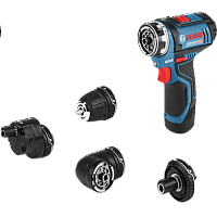 Аккумуляторная дрель-шуруповёрт BOSCH GSR 12V-15 FC Professional L-BOXX 102 c комплектом принадлежностей