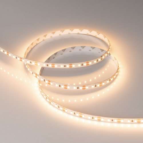 Светодиодная лента RT-A120-8mm 24V Warm2700 (9.6 W/m, IP20, 2835, 5m) AAA Arlight фото 2